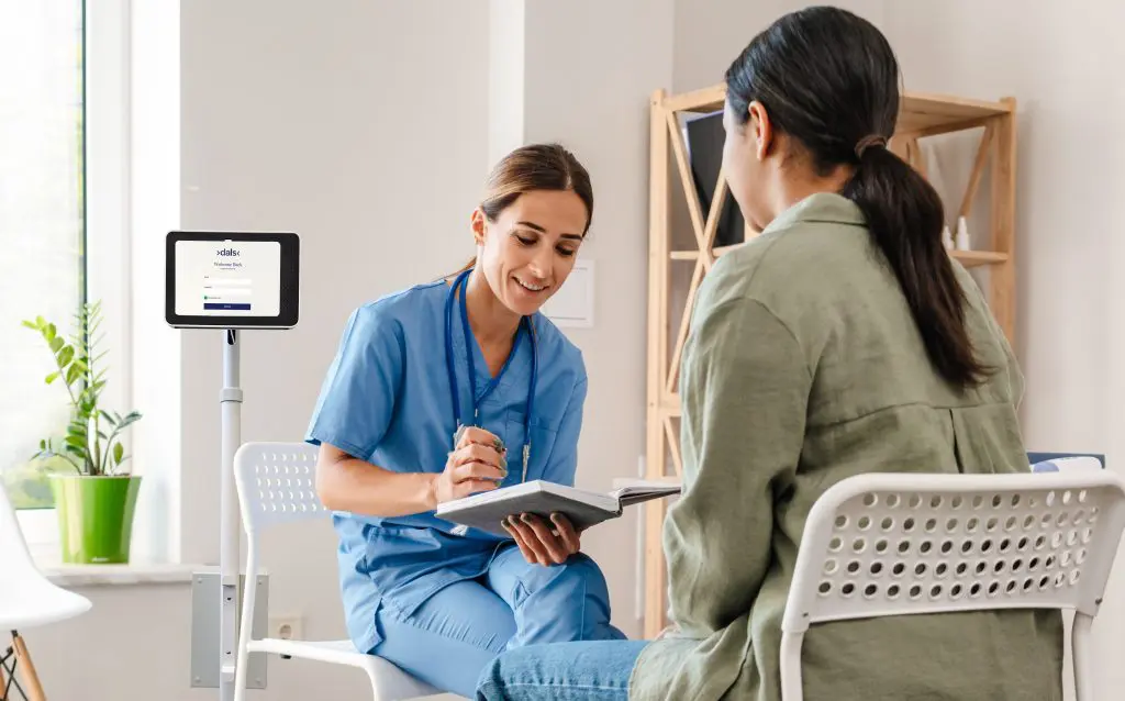 Video on demand Tablet on Wheels - on the go interpreting solution for the healthcare industry
